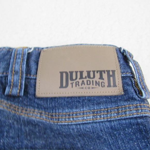 Duluth Trading Jeans Mens 38x29 Flex Ballroom Relaxed Fit Medium Wash - Picture 15 of 15